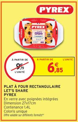 PLAT À FOUR RECTANGULAIRE LET'S SHARE