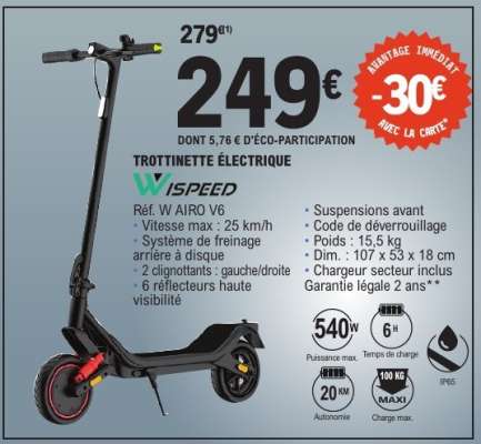 Trottinette Électrique "Wispeed"