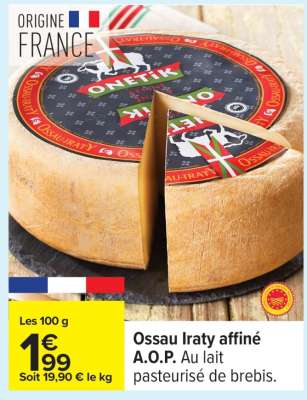 Ossau Iraty affiné A.O.P.