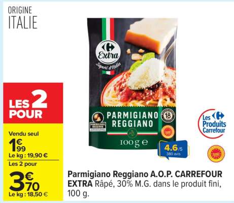 Parmigiano Reggiano A.O.P CARREFOUR EXTRA