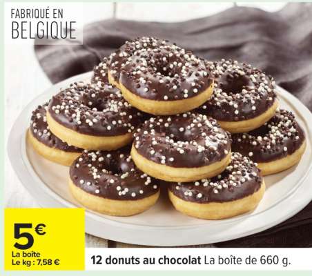 12 donuts au chocolat