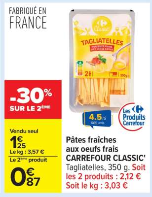 CARREFOUR CLASSIC' Tagliatelles
