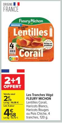 LES TRANCHES VEGE FLEURY MICHON