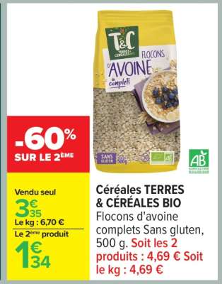 Céréales TERRES & CÉRÉALES BIO