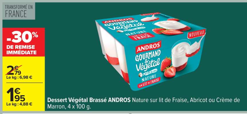 Dessert Végétal Brassé ANDROS