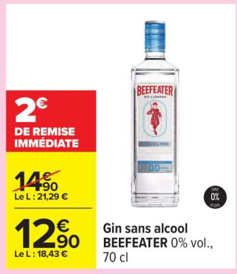 Gin sans alcool BEEFEATER
