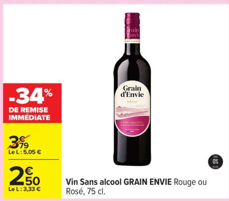 Vin Sans alcool GRAIN ENVIE