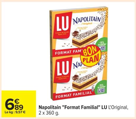 Napolitain "Format Familial" LU L'Original