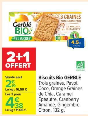 Biscuits Bio GERBLÉ