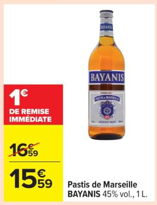 Pastis de Marseille Bayanis