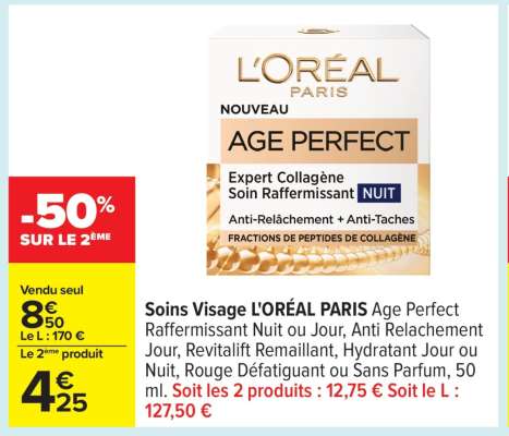 Soins Visage L'ORÉAL PARIS Age Perfect