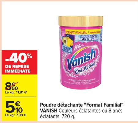 Poudre détachante «Format familial» VANISH