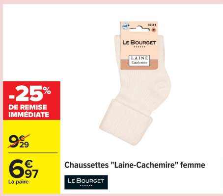 Chaussettes "Laine-Cachemire" femme