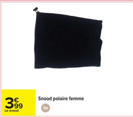 Snood polaire femme