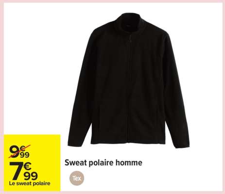 Sweat polaire homme