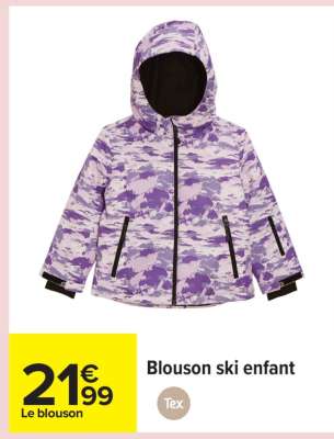 Blouson ski enfant