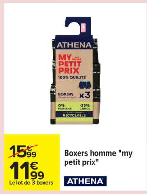 Boxers homme "my petit prix"