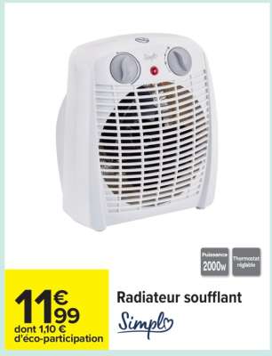 Radiateur soufflant