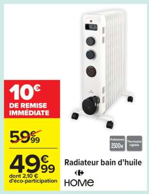 RADIATEUR BAIN D’HUILE