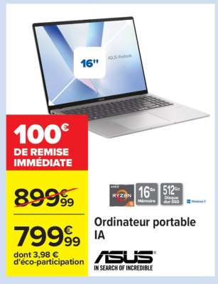 Ordinateur portable IA