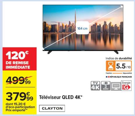 Téléviseur QLED 4K
