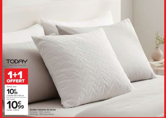 Oreiller ''Mémoire de forme''