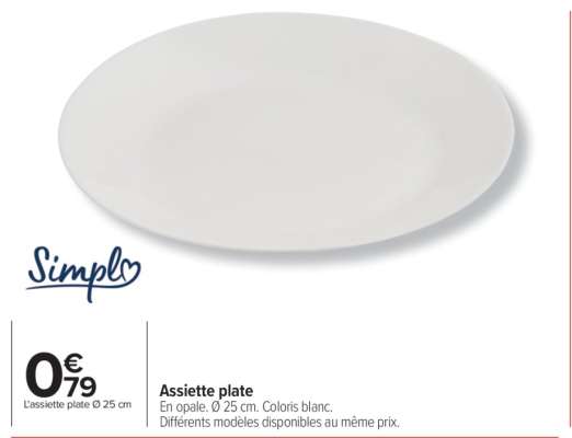 Assiette plate