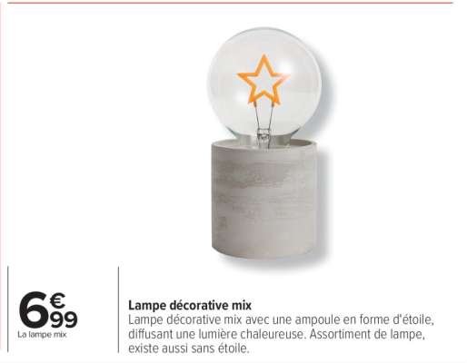 Lampe décorative mix