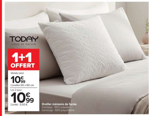Oreiller ''Mémoire de forme''