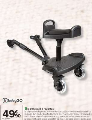 Marche pied à roulettes