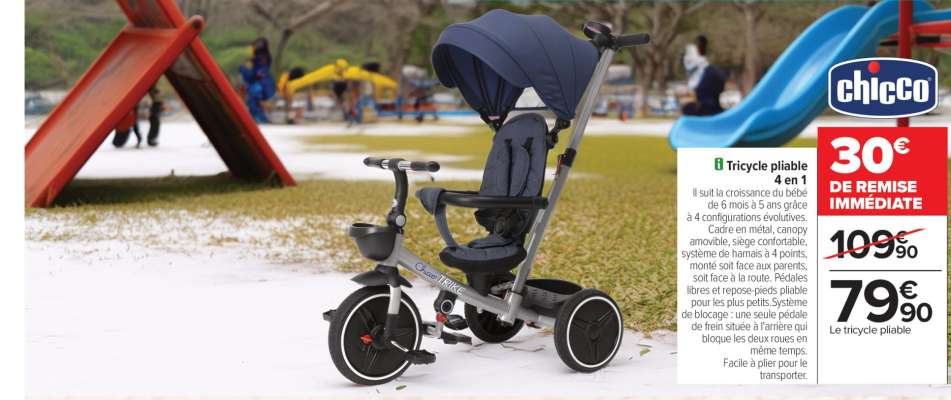 Tricycle pliable 4 en 1