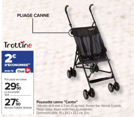 Poussette canne "Cantor"