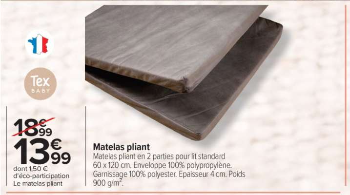 MATELAS PLIANT