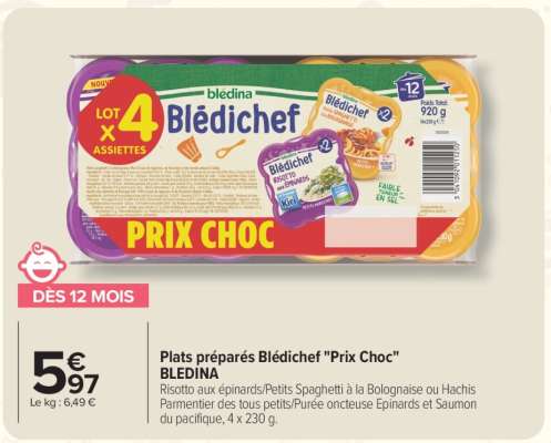 Plats préparés Blédichef "Prix Choc"