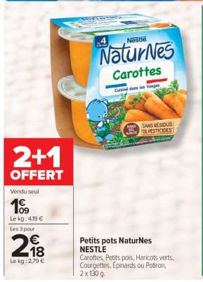 Petits pots NaturNes NESTLE
