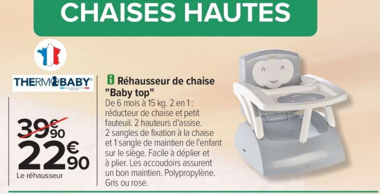 Rehausseur de chaise "Baby top"