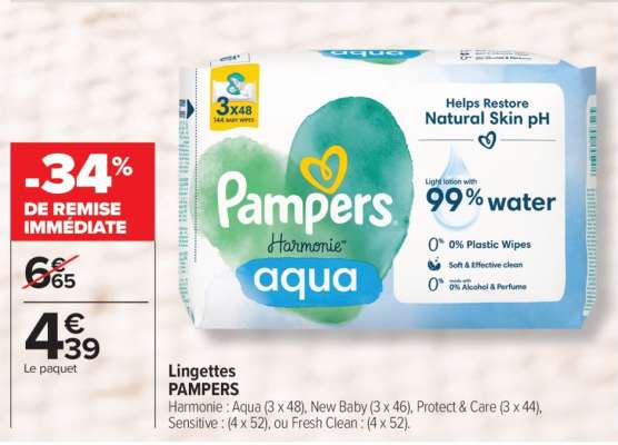 Lingettes Pampers