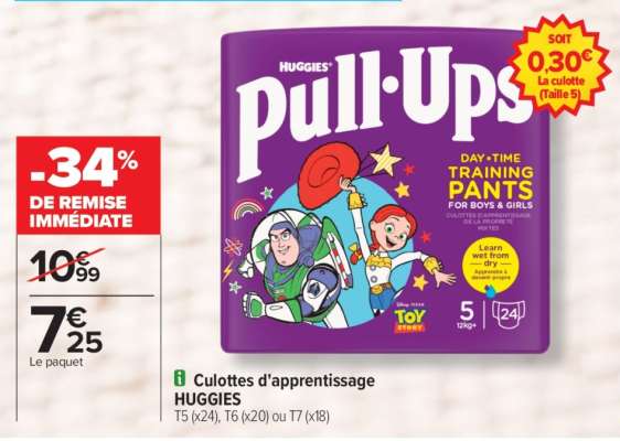 Culottes d’apprentissage HUGGIES
