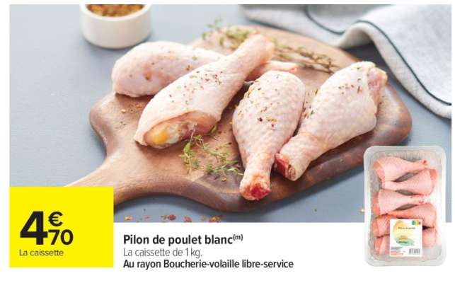 Pilon de poulet blanc