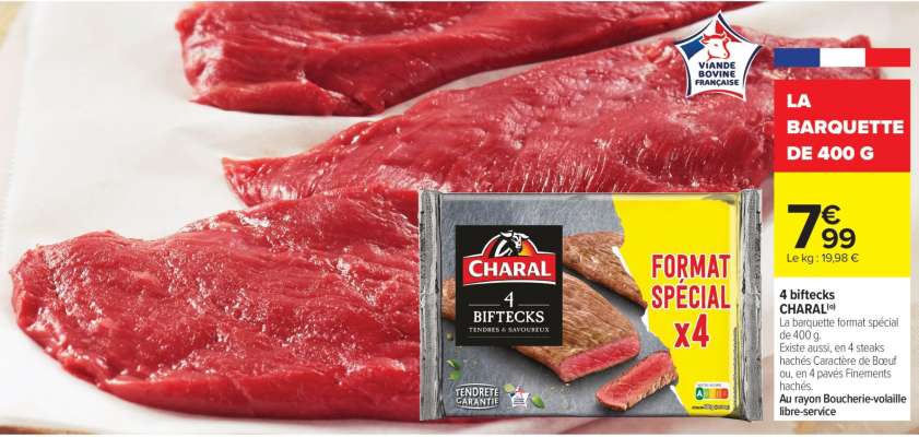 4 Biftecks CHARAL