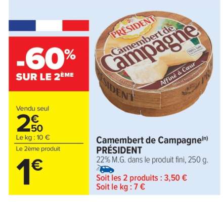 Camembert De Campagne President