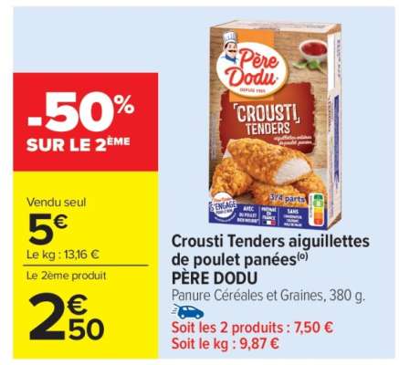 Crousti Tenders aiguillettes de poulet panées