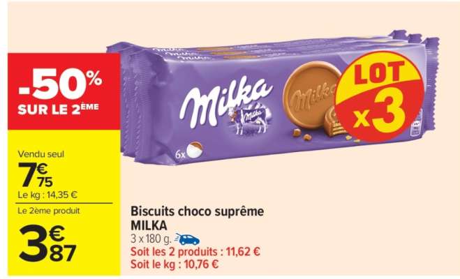 Biscuits Choco Supreme Milka