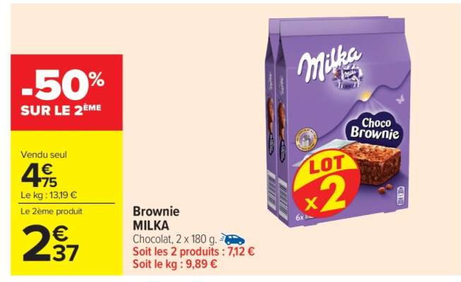 Brownie MILKA
