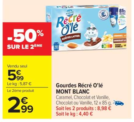 GOURDES "RÉCRÉ O'LÉ MONT BLANC"