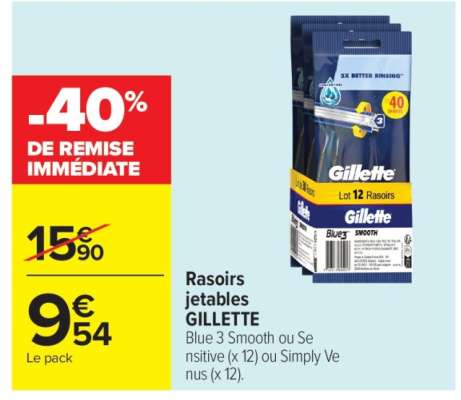 RASOIRS JETABLES GILLETTE