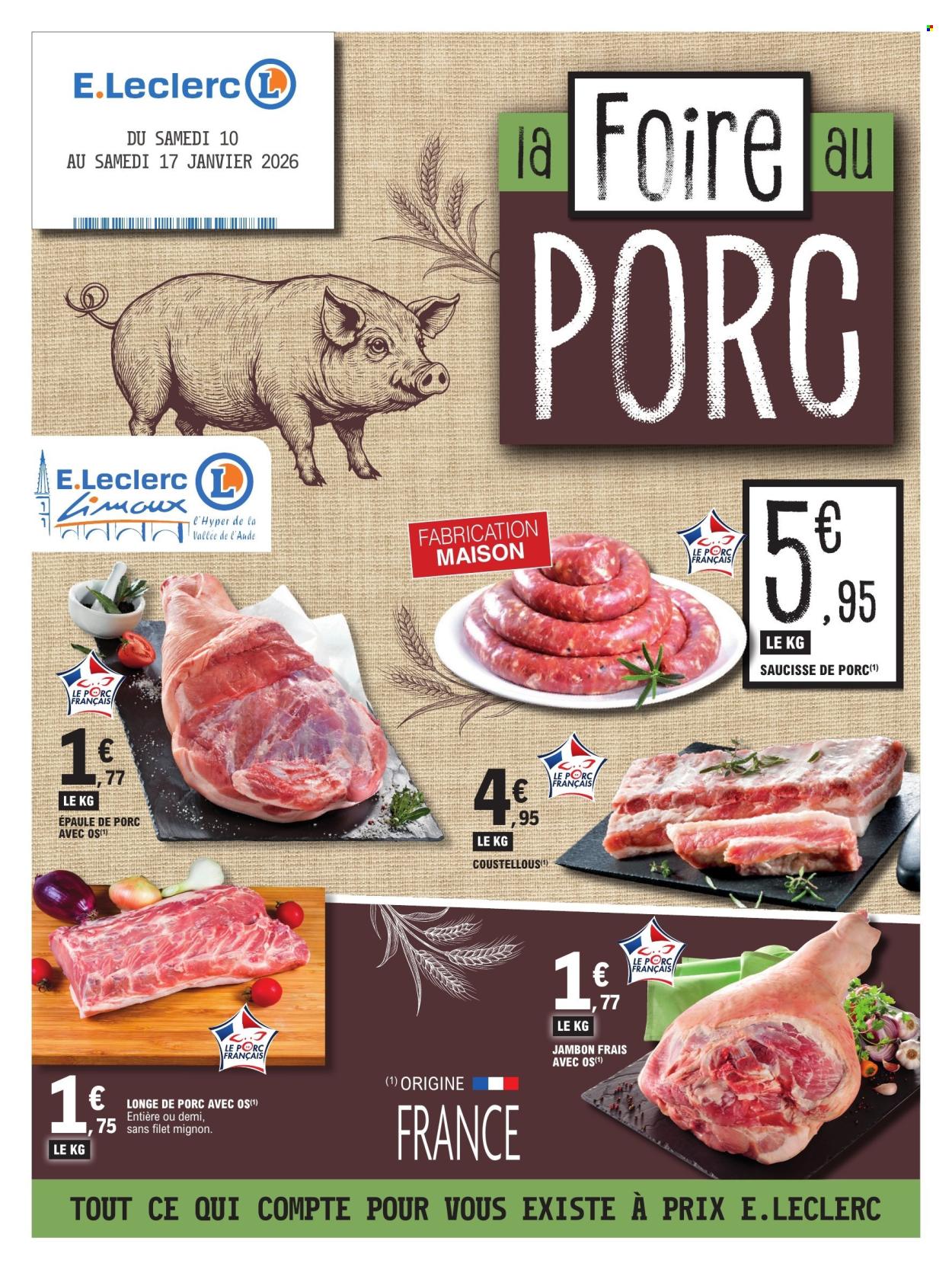 Catalogue E.Leclerc - 10/01/2026 - 17/01/2026. Page 1