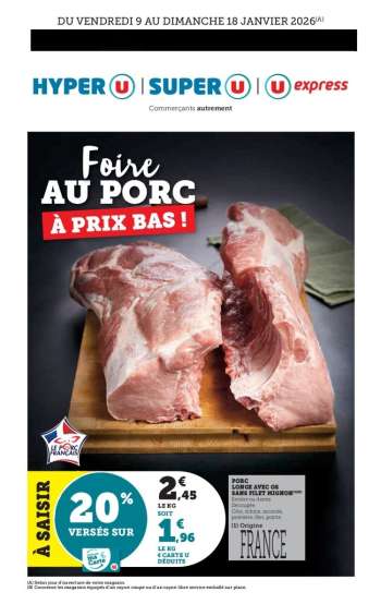 Catalogue Magasins U - 09/01/2026 - 18/01/2026.