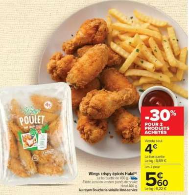 Wings crispy épicés Halal