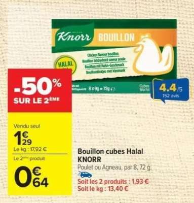 Bouillon cubes Halal KNORR